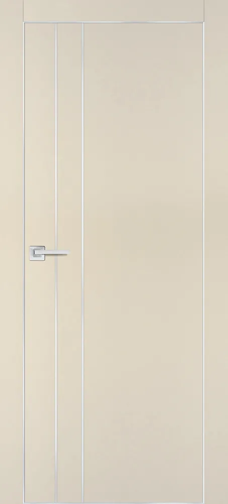 Межкомнатная дверь PX-14  AL кромка с 4-х ст. Бежевый матовый