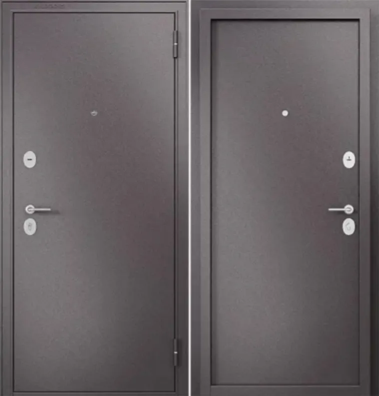 Фото Дверь Бульдорс БУКЛЕ шоколад	 FAMILY - ECO - STEEl М/М Букле шоколад DIS002759